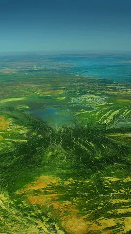 从干涸的沙漠变成田园