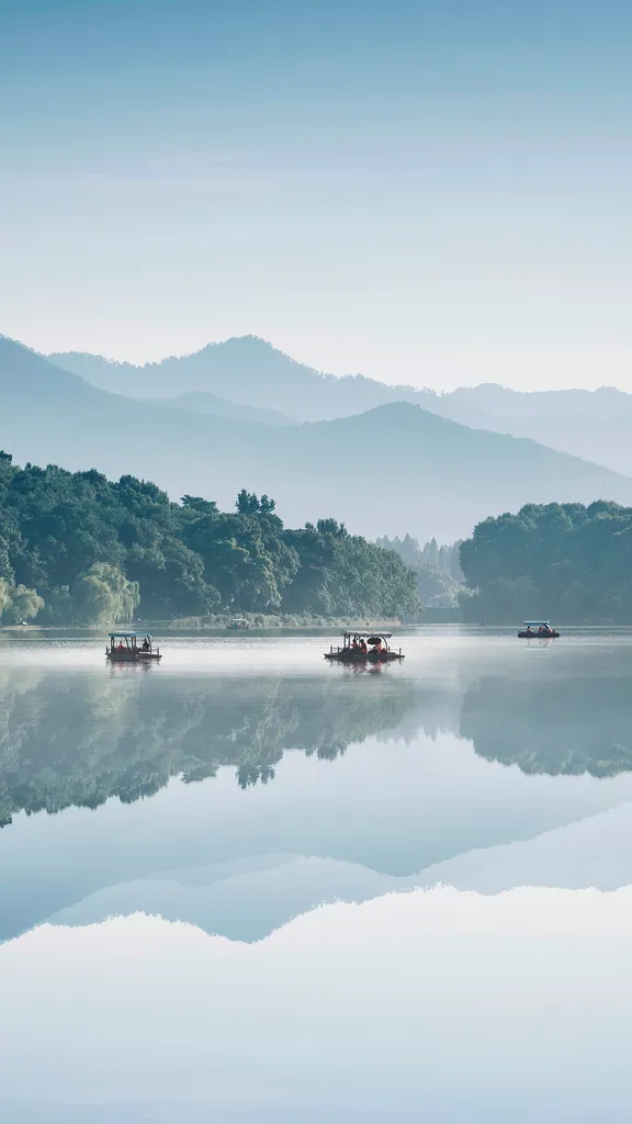 水墨西湖