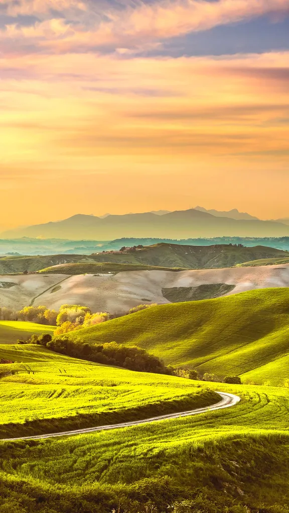 Rolling hills of Tuscany, Italy